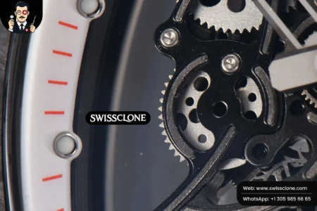 Richard Mille RM055 Real NTPT 42.7mm BBRF White Skeleton Dial Red Crown White Rubber RMUL2 High Resolution View