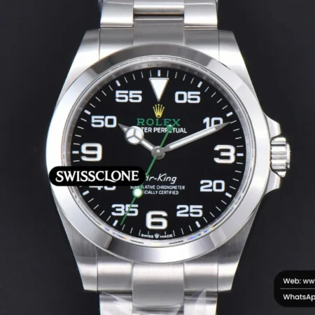 Rolex AirKing 126900 40mm Black Dial On VR3230 High Resolution View