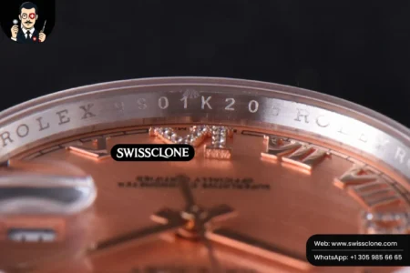 Rolex DateJust 36mm SS/RG Dial Diamond Roma Marker Diamond Bezel Oyster High Resolution View
