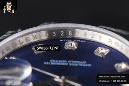 Rolex DateJust 36mm Smooth Bezel Blue Dial Diamond Marker Oyster VR3235 High Resolution View