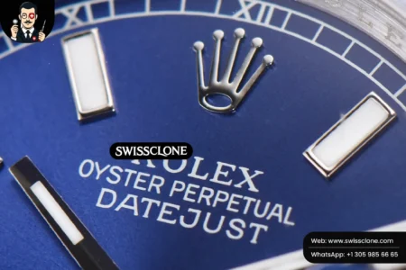 Rolex DateJust 36mm Smooth Bezel Blue Dial Lume Marker Oyster VR3235 High Resolution View