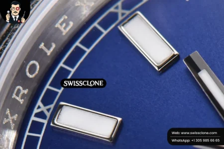 Rolex DateJust 36mm Smooth Bezel Blue Dial Lume Marker Oyster VR3235 High Resolution View