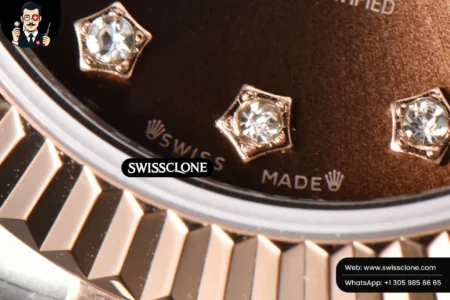 Rolex DateJust 28mm Ladies WF RG/SS Brown Dial Diamond Roma Marker Jubilee High Resolution View