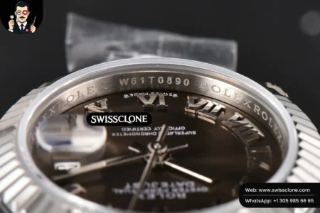 Rolex DateJust 28mm Ladies WF Gray Dial Roma Marker Jubilee High Resolution View