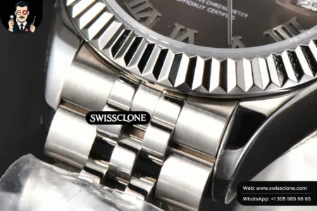 Rolex DateJust 28mm Ladies WF Gray Dial Roma Marker Jubilee High Resolution View