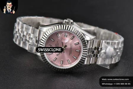 Rolex DateJust 28mm Ladies WF Pink Dial Jubilee High Resolution View