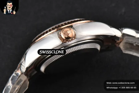 Rolex DateJust 28mm Ladies WF RG/SS Brown Dial Roma Marker Jubilee High Resolution View