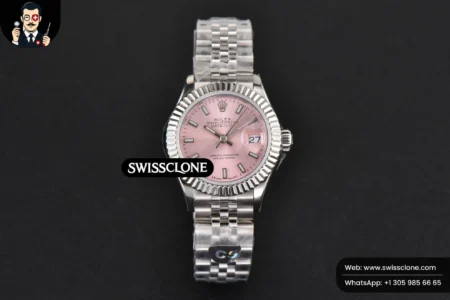 Rolex DateJust 28mm Ladies WF Pink Dial Jubilee High Resolution View