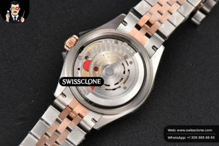 Rolex DateJust 28mm Ladies WF RG/SS Brown Dial Roma Marker Jubilee High Resolution View