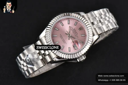 Rolex DateJust 28mm Ladies WF Pink Dial Jubilee High Resolution View