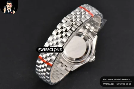 Rolex DateJust 28mm Ladies WF Gray Dial Diamond Marker Jubilee High Resolution View