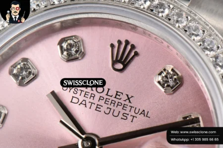 Rolex DateJust 28mm Ladies WF Diamond Pink Dial Diamond Marker Jubilee High Resolution View