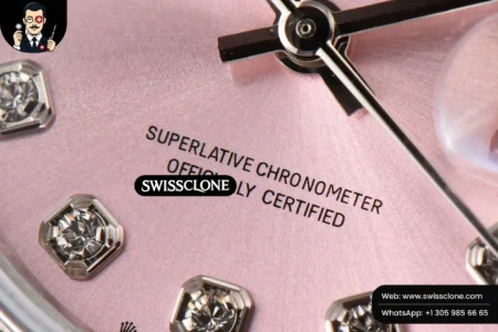 Rolex DateJust 28mm Ladies WF Diamond Pink Dial Diamond Marker Jubilee High Resolution View
