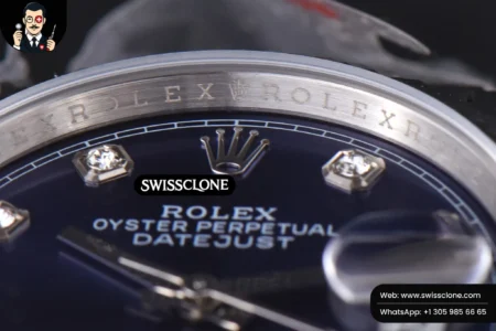 Rolex DateJust 36mm Blue Dial Diamond Marker Jubilee VR3235 High Resolution View