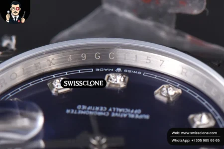 Rolex DateJust 36mm Blue Dial Diamond Marker Jubilee VR3235 High Resolution View