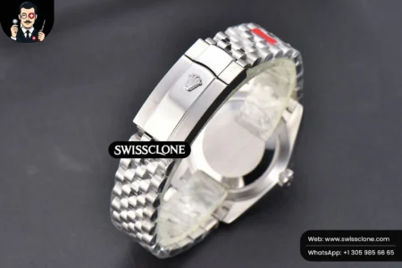 Rolex DateJust 36mm Smooth Bezel Gray Dial Roma Marker Jubilee VR3235 High Resolution View