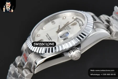 Rolex Daydate 36mm Meteorite Dial Diamond Marker High Resolution View