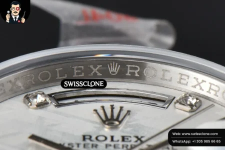 Rolex Daydate 36mm Meteorite Dial Diamond Marker High Resolution View