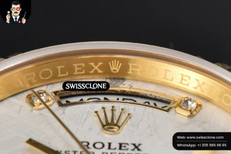 Rolex Daydate 36mm Meteorite Dial Diamond Marker High Resolution View