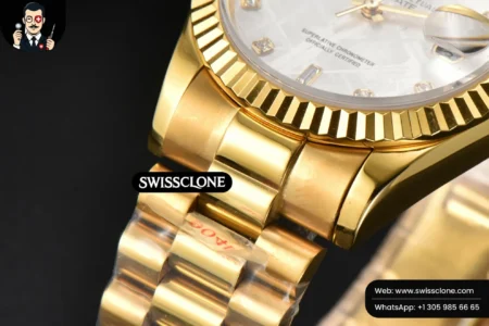 Rolex Daydate 36mm Meteorite Dial Diamond Marker High Resolution View