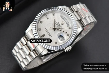 Rolex Daydate 36mm Meteorite Dial Diamond Marker High Resolution View
