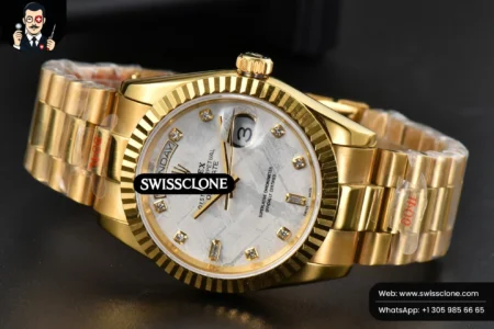 Rolex Daydate 36mm Meteorite Dial Diamond Marker High Resolution View