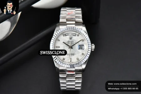 Rolex Daydate 36mm Meteorite Dial Diamond Marker High Resolution View