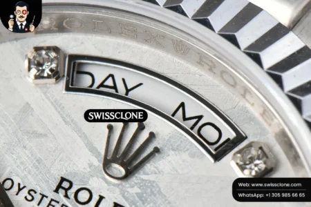 Rolex Daydate 36mm Meteorite Dial Diamond Marker High Resolution View