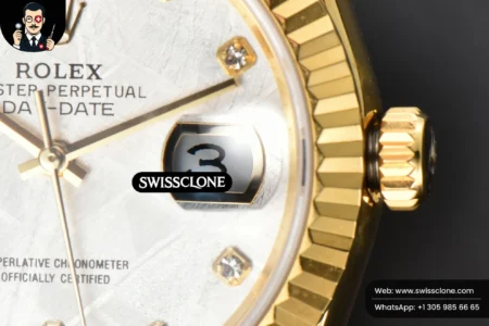 Rolex Daydate 36mm Meteorite Dial Diamond Marker High Resolution View