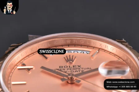 Rolex DayDate 40mm Dial Roma Marker President High Resolution View