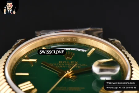Rolex DayDate 40mm 904L Green Dial High Resolution View
