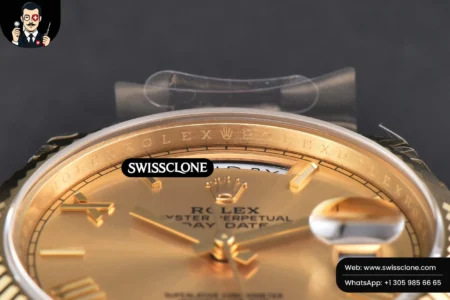 Rolex DayDate 40mm Dial Roma Marker President High Resolution View