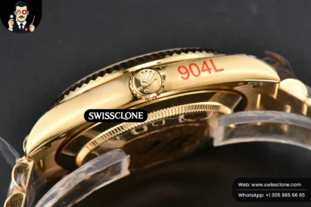 Rolex DayDate 40mm 904L Green Dial High Resolution View