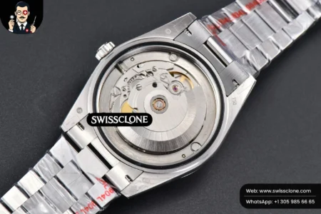 Rolex DayDate 40mm 904L Oliva Green Arabic Dial President High Resolution View