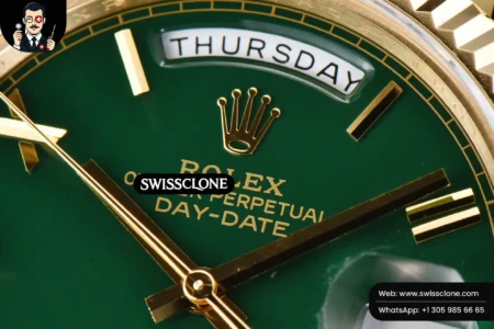 Rolex DayDate 40mm 904L Green Dial High Resolution View