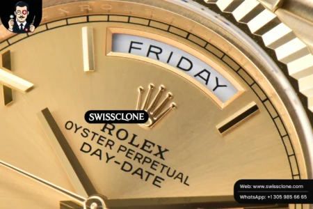 Rolex DayDate 40mm Dial Roma Marker President High Resolution View
