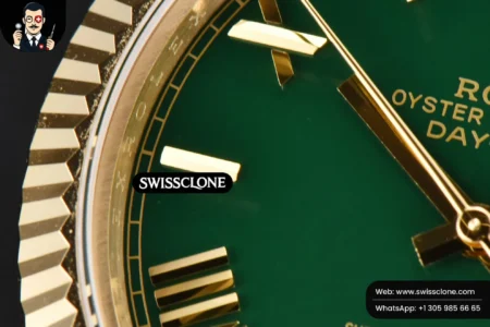 Rolex DayDate 40mm 904L Green Dial High Resolution View