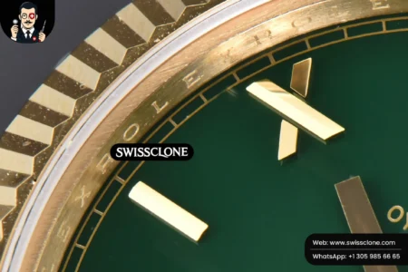 Rolex DayDate 40mm Green Dial Roma Marker President High Resolution View