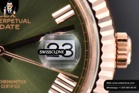 Rolex DayDate 40mm Green Dial Roma Marker President High Resolution View
