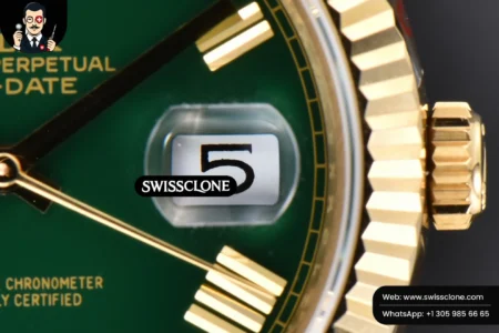 Rolex DayDate 40mm Green Dial Roma Marker President High Resolution View