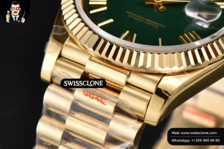 Rolex DayDate 40mm 904L Green Dial High Resolution View