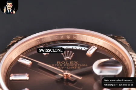 Rolex DayDate 40mm Brown Dial Diamond Marker President High Resolution View