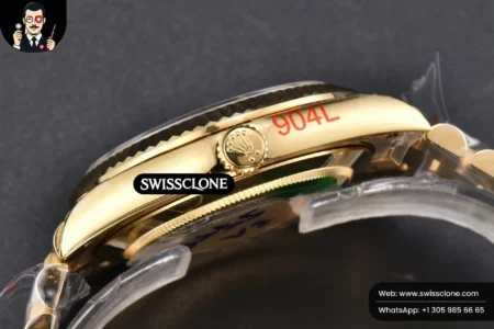 Rolex DayDate 40mm Black Dial Diamond Marker President High Resolution View