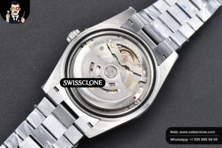 Rolex DayDate 40mm Ice Blue Dial Lume Marker President High Resolution View