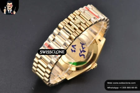 Rolex DayDate 40mm Black Dial Diamond Marker President High Resolution View