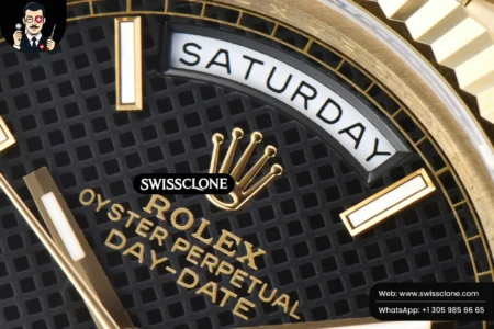 Rolex DayDate 40mm Black Dial Lume Marker President High Resolution View