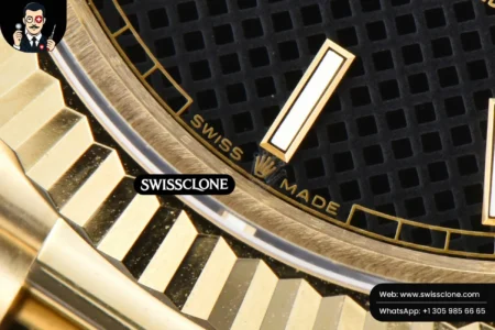 Rolex DayDate 40mm Black Dial Lume Marker President High Resolution View