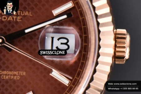 Rolex DayDate 40mm Brown Dial Lume Marker President High Resolution View