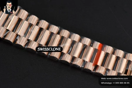 Rolex DayDate 40mm Brown Dial Diamond Marker High Resolution View
