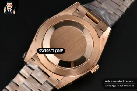Rolex DayDate 40mm Brown Dial Diamond Marker High Resolution View